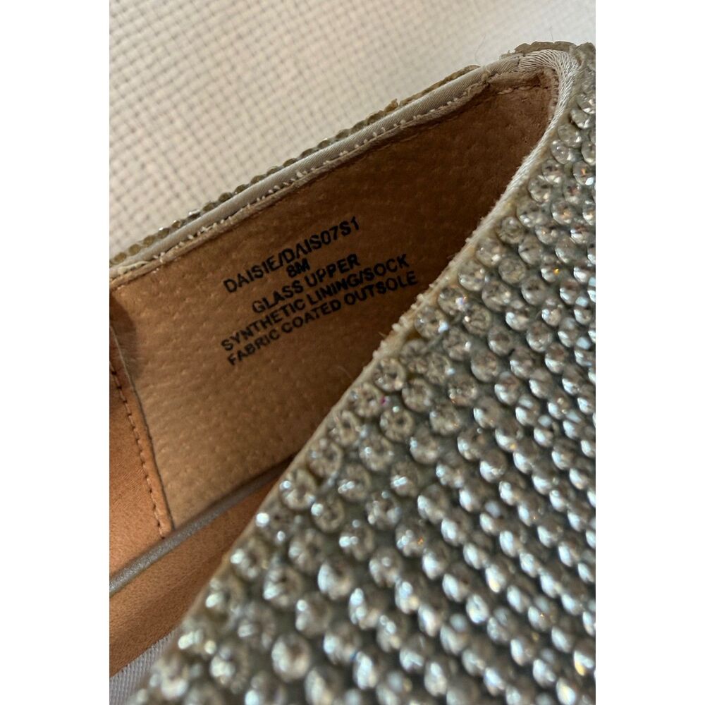 Steve Madden “Daisie” Rhinestone Stiletto Pumps Silver Size 8 Heels Sparkly - Picture 4 of 11